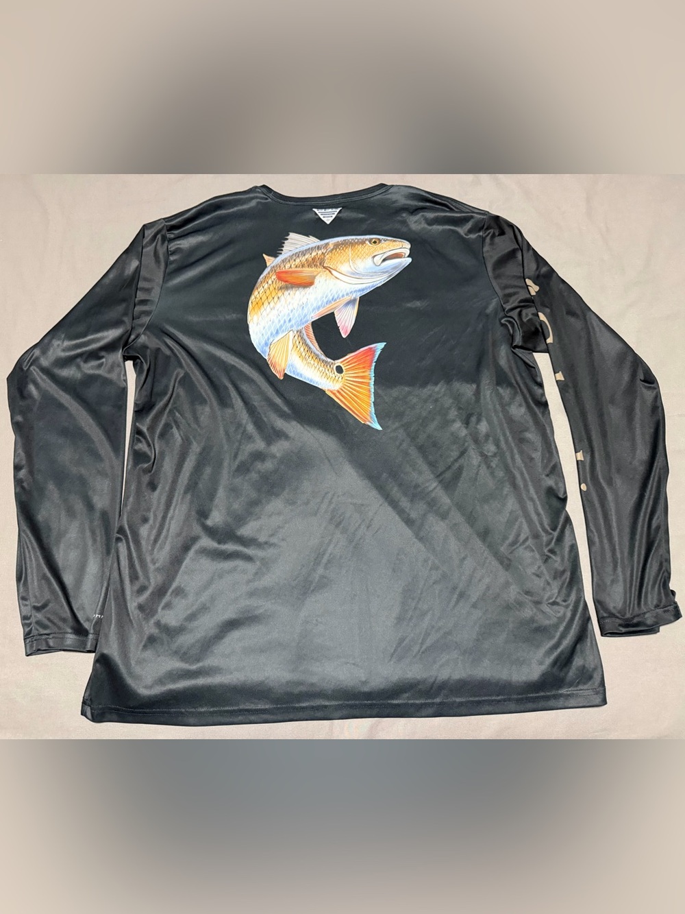 Columbia PFG Omni-Shade Long Sleeve Fishing Shirt Black Men's XXL Performance